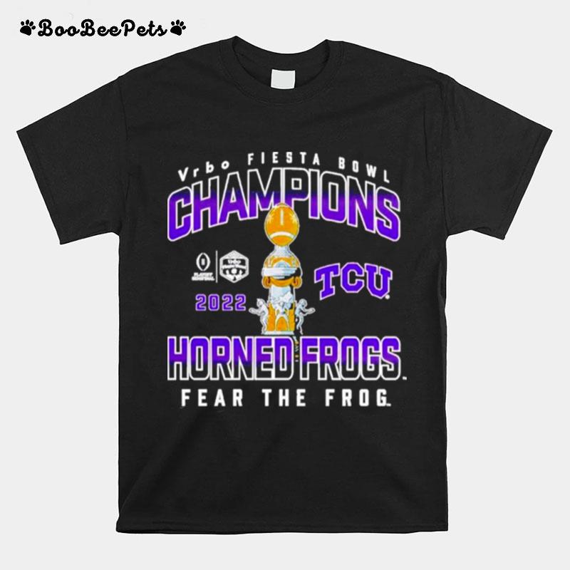 Tcu Horned Frogs Football Playoff 2022 Fiesta Bowl Champions Hometown Celebration T-Shirt