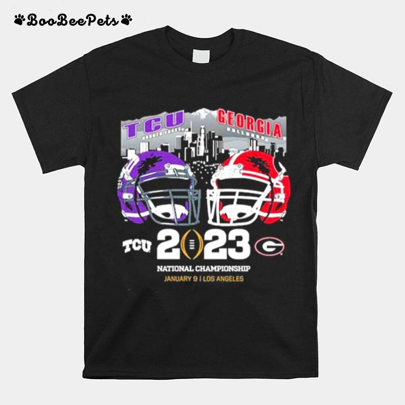 Tcu Horned Frogs Vs Georgia Bulldogs 2023 Cfp National Championship Bound T-Shirt