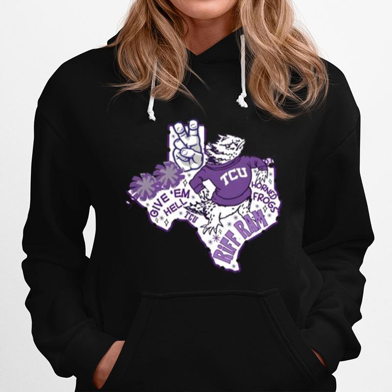 Tcu Hypnotoad Give %E2%80%98Em Hell Riff Ram Hoodie