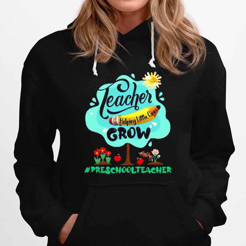 Teacher Helping Little Ones Grow 3Rd Grade Teacher Hoodie