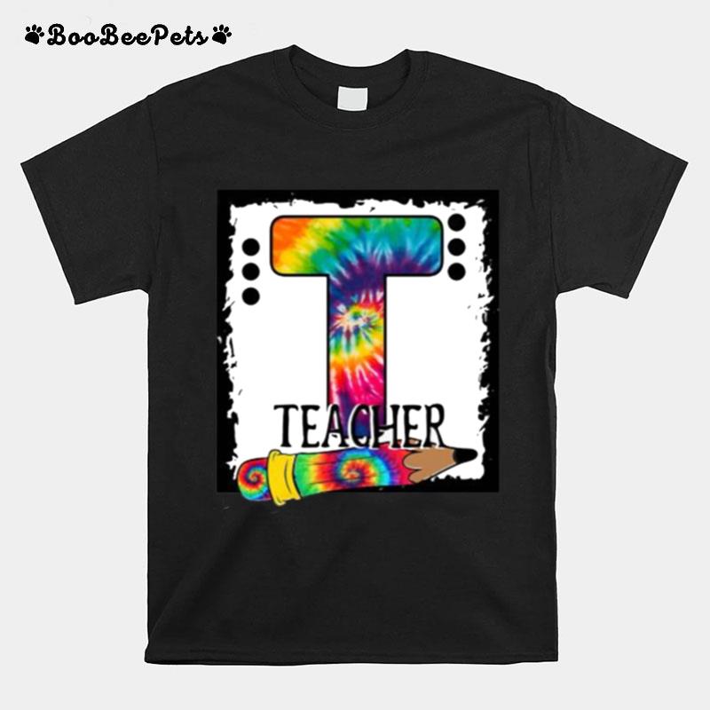 Teacher School Hippie Colorful T-Shirt