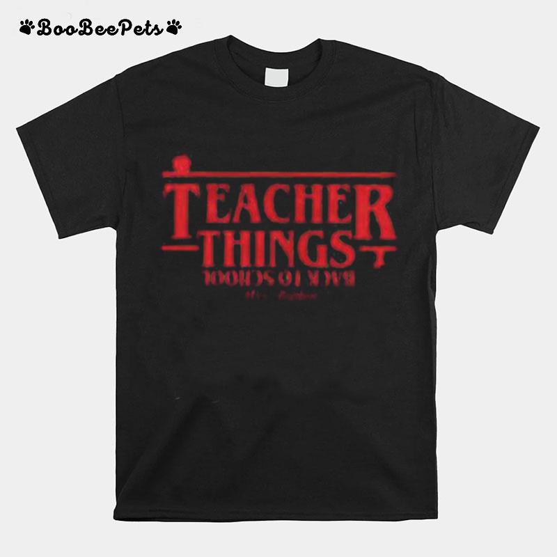 Teacher Things Back To School Mrs Britton 2022 T-Shirt