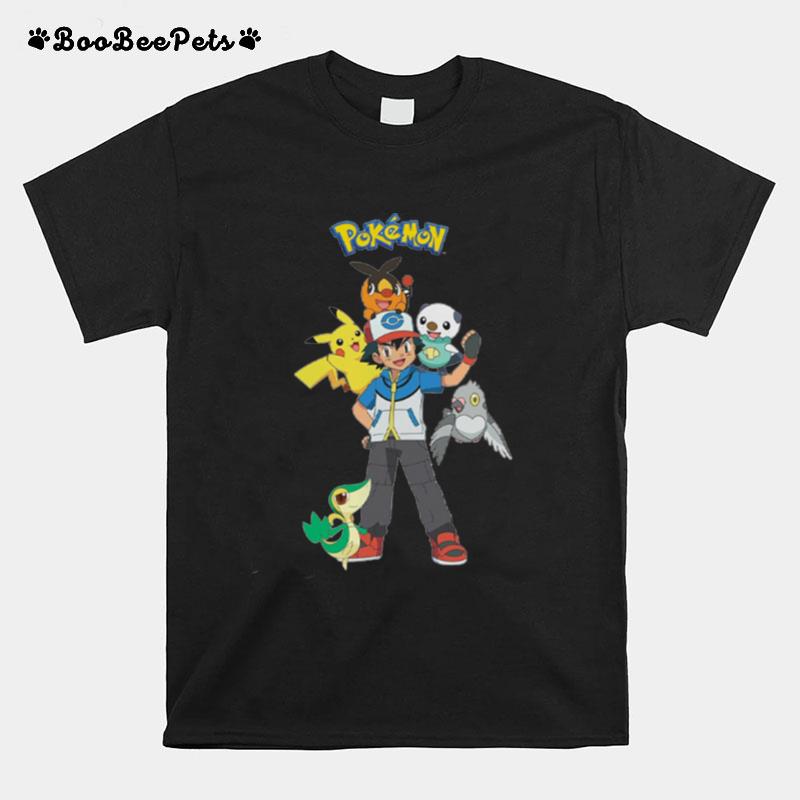 Team Unys Pokemon Design Ash Ketchum T-Shirt