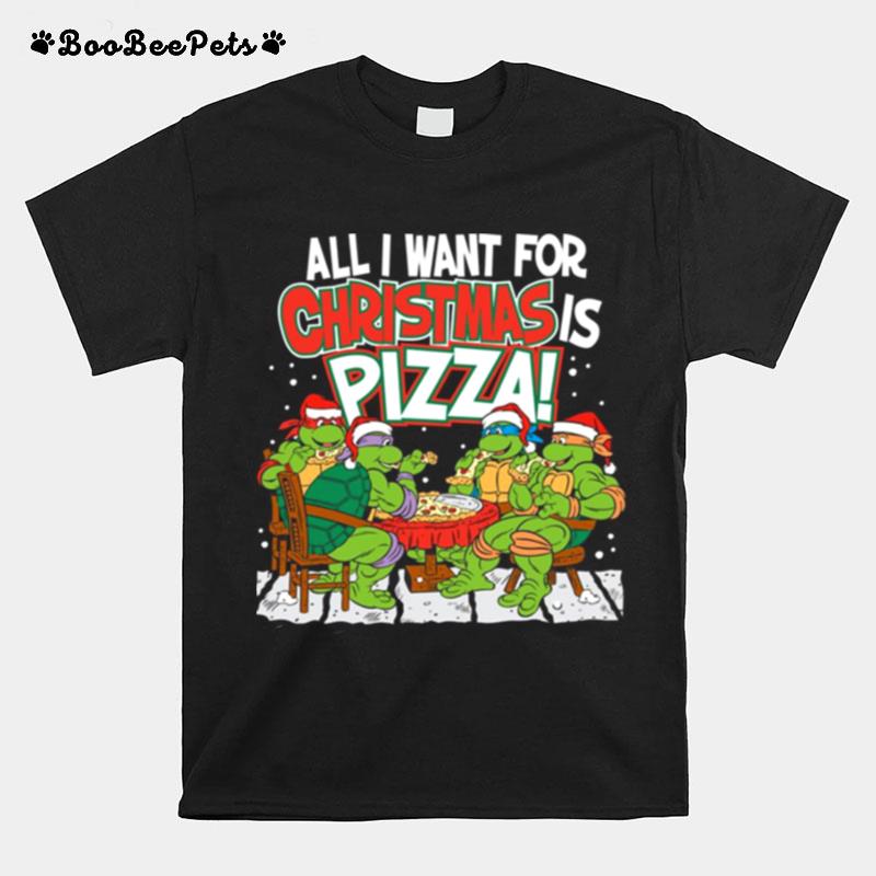 Teenage Mutant Ninja Turtles Pizza For Christmas T-Shirt