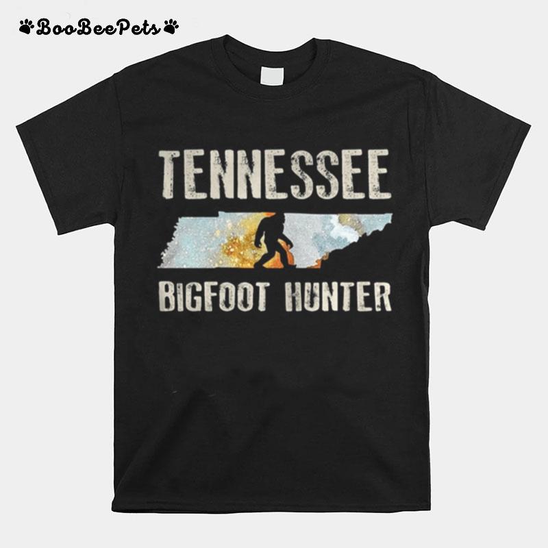 Tennessee Bigfoot Hunter Sunset T-Shirt