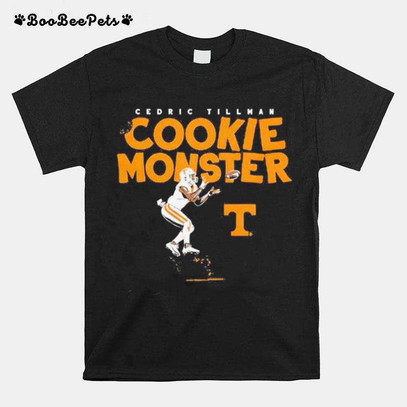 Tennessee Football Cedric Tillman Cookie Monster T-Shirt