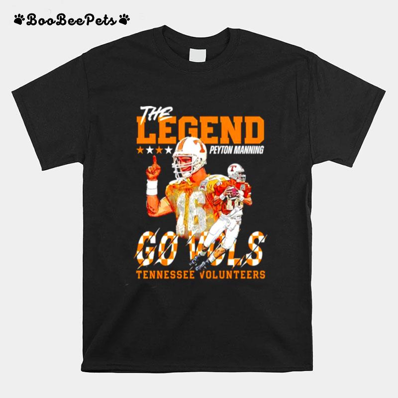 Tennessee Volunteers The Legend Peyton Manning Go Vols T-Shirt