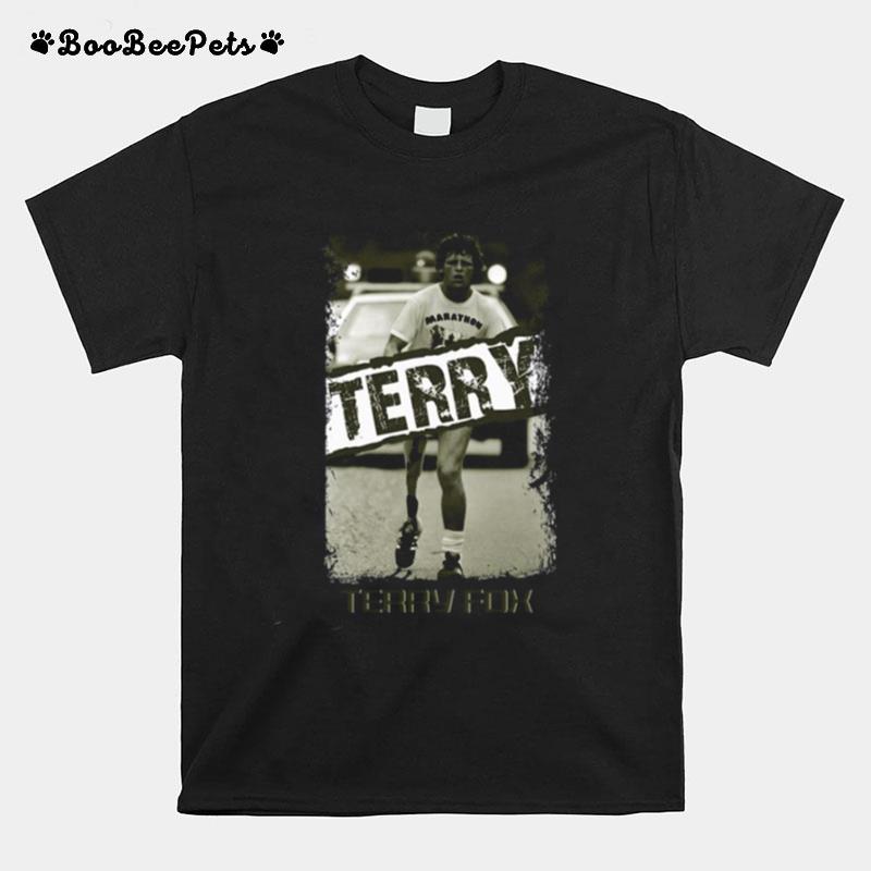 Terry Run Fox Distressed Design Terry Fox T-Shirt