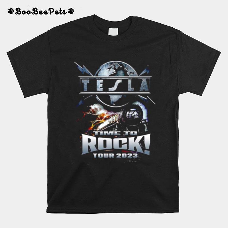 Tesla Time To Rock Brian1 2023 New Tour T-Shirt