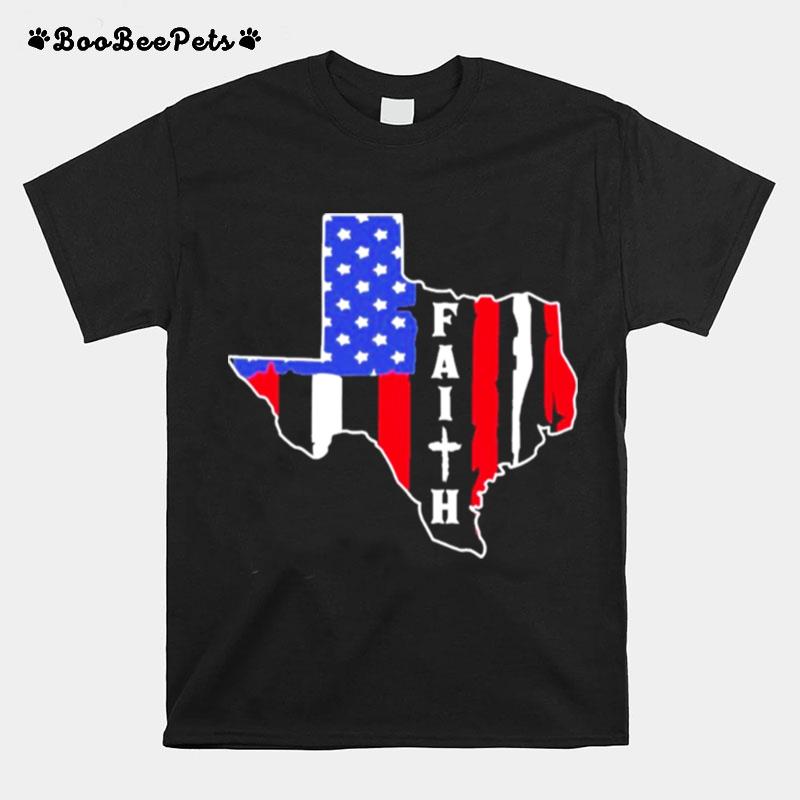 Texas Faith American Flag T-Shirt