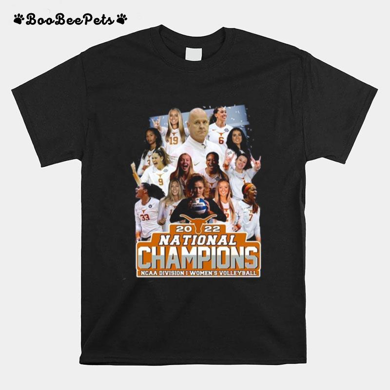 Texas Longhorn Team 2022 National Champions Ncaa Division I Womens Volleyball T-Shirt