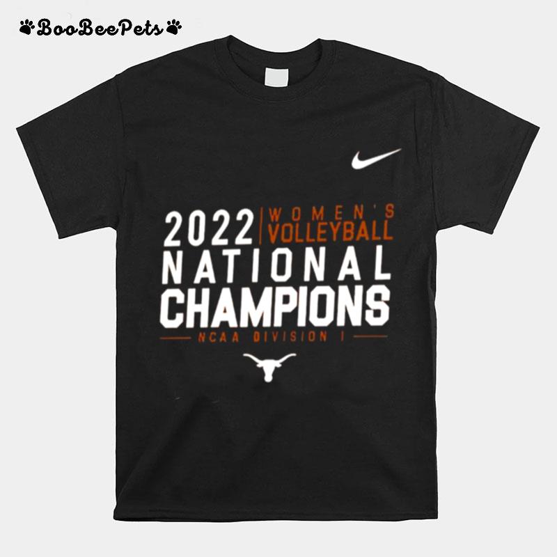 Texas Longhorns Nike 2022 Womens Volleyball National Champions T-Shirt