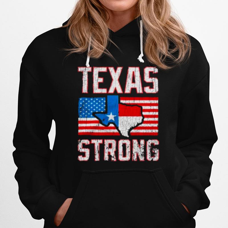 Texas Strong American Flag Hoodie