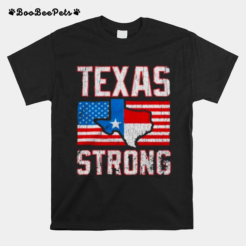 Texas Strong American Flag T-Shirt