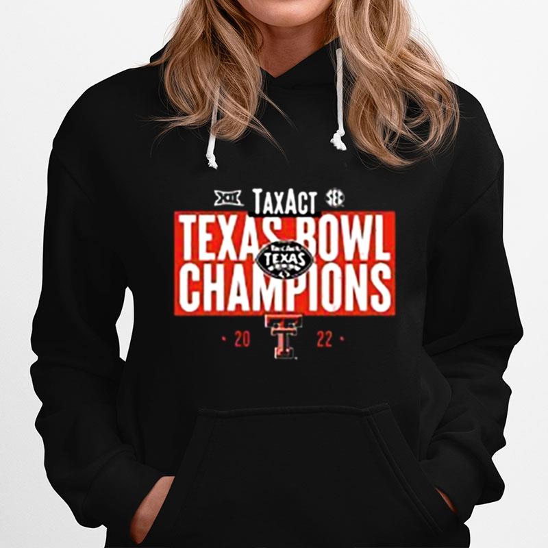 Texas Tech Red Raiders 2022 Texas Bowl Champions Hoodie