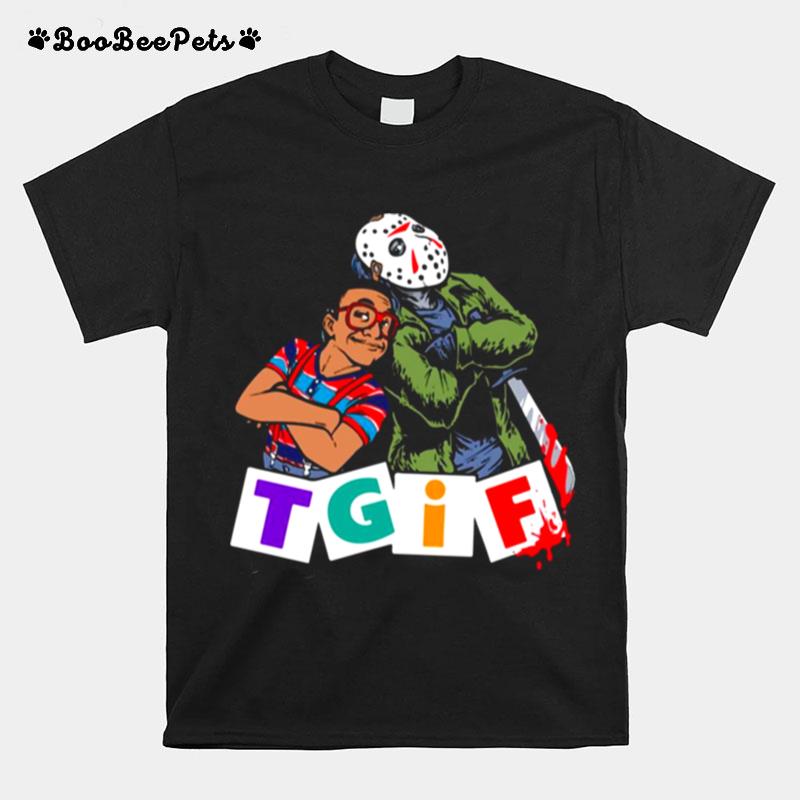 Tgif Jason Urkel Jason Voorhees Horror T-Shirt