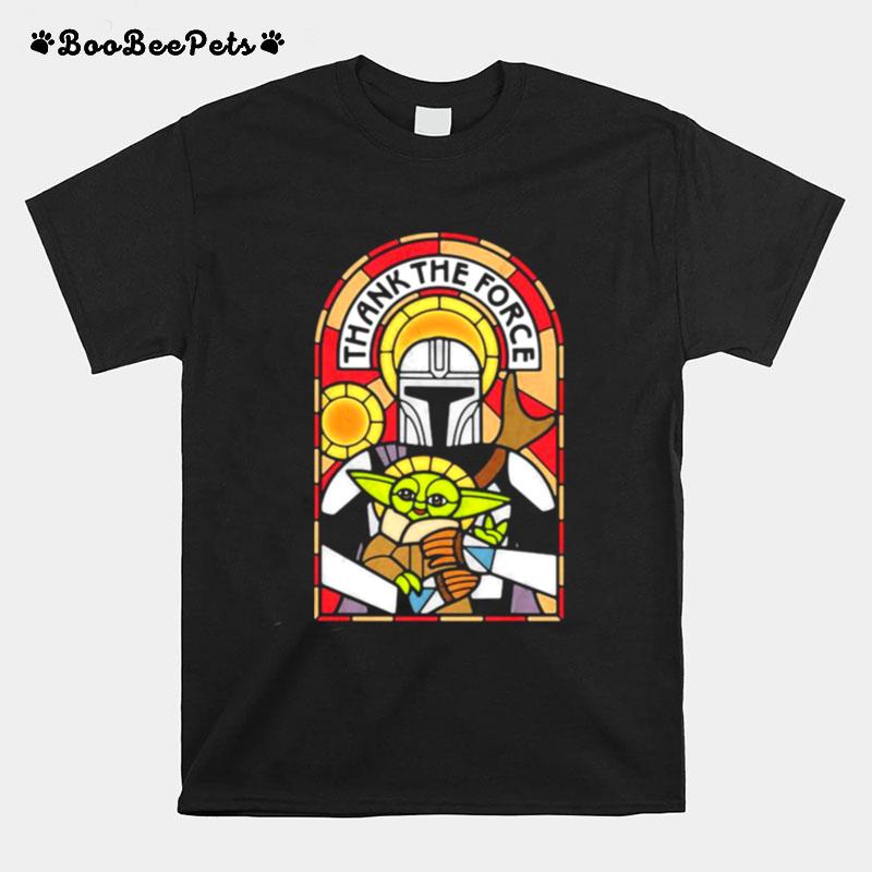 Thank The Force Baby Yoda Star Wars The Mandalorian T-Shirt