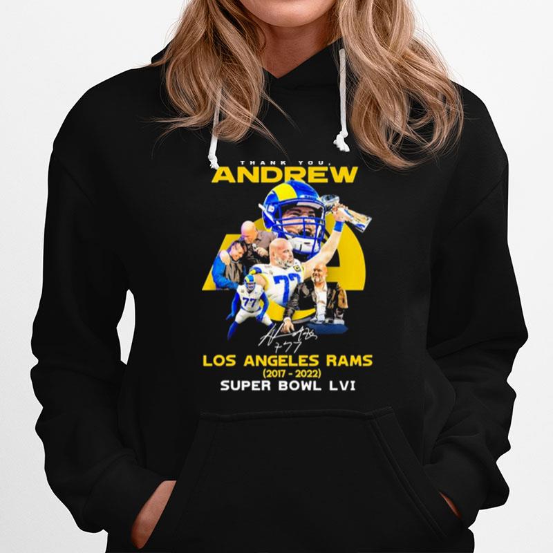 Thank You Andrew Los Angeles Rams 2017 2022 Super Bowl Lvi Signatures Hoodie