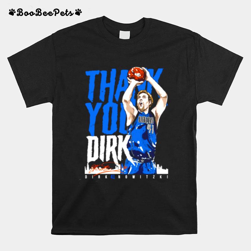 Thank You Dirk Gift Idea Luka Dirk Mavericks T-Shirt