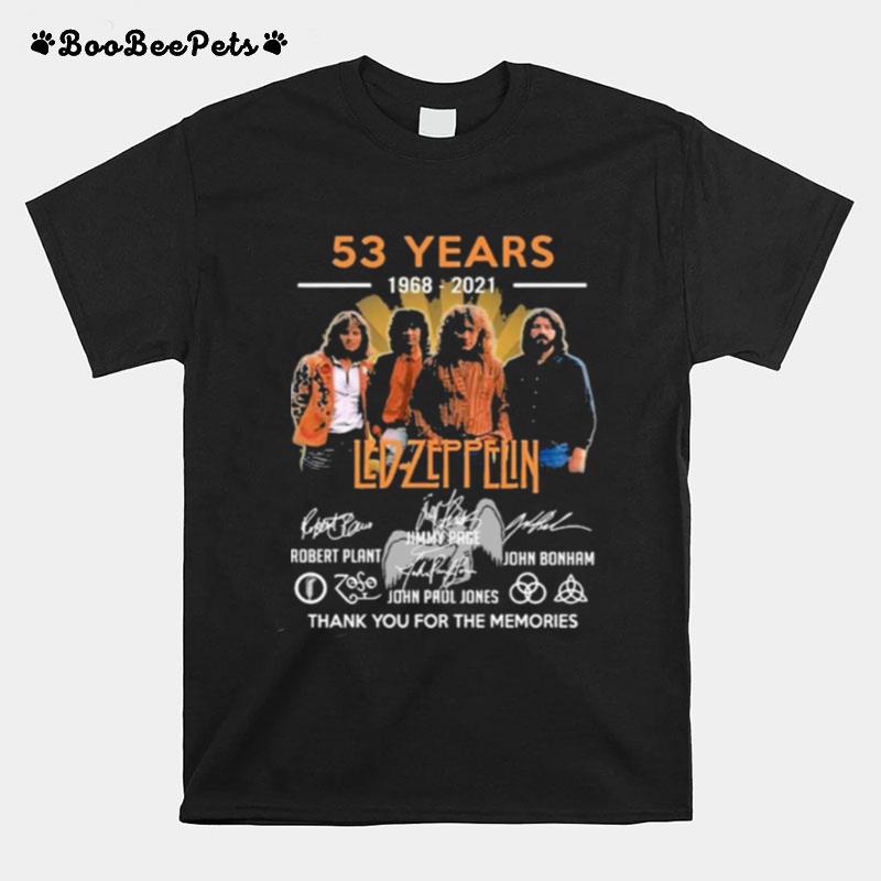 Thank You For The Memories 53 Years Led Zeppelin T-Shirt