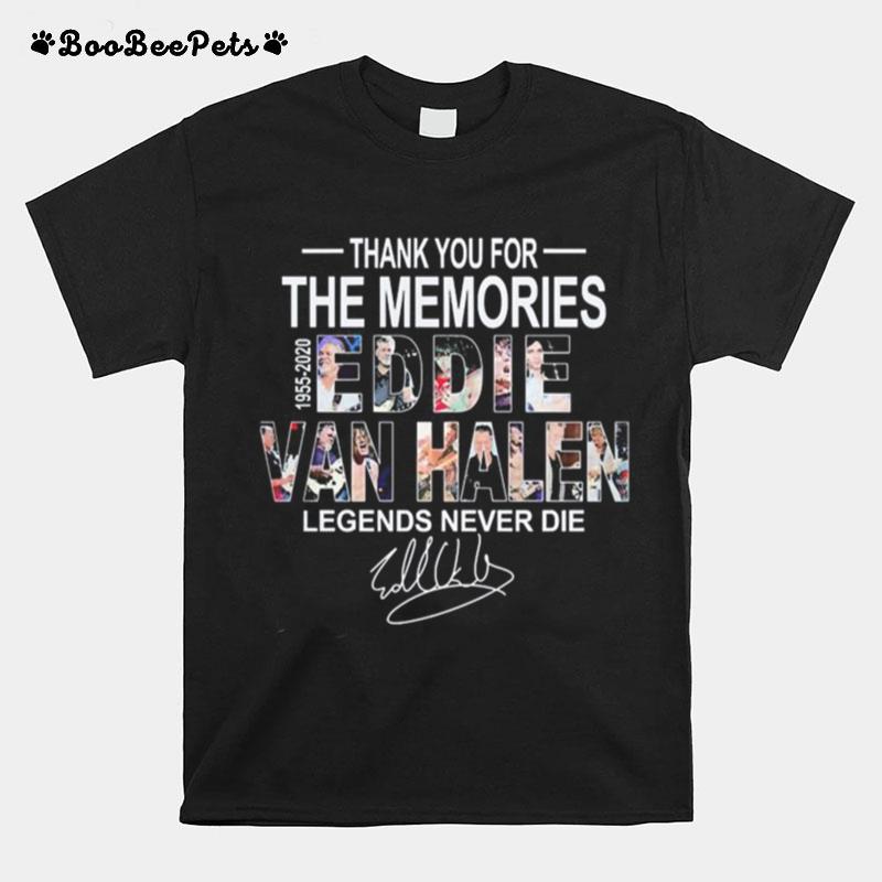 Thank You For The Memories Eddie Van Halen Legends Never Die T-Shirt