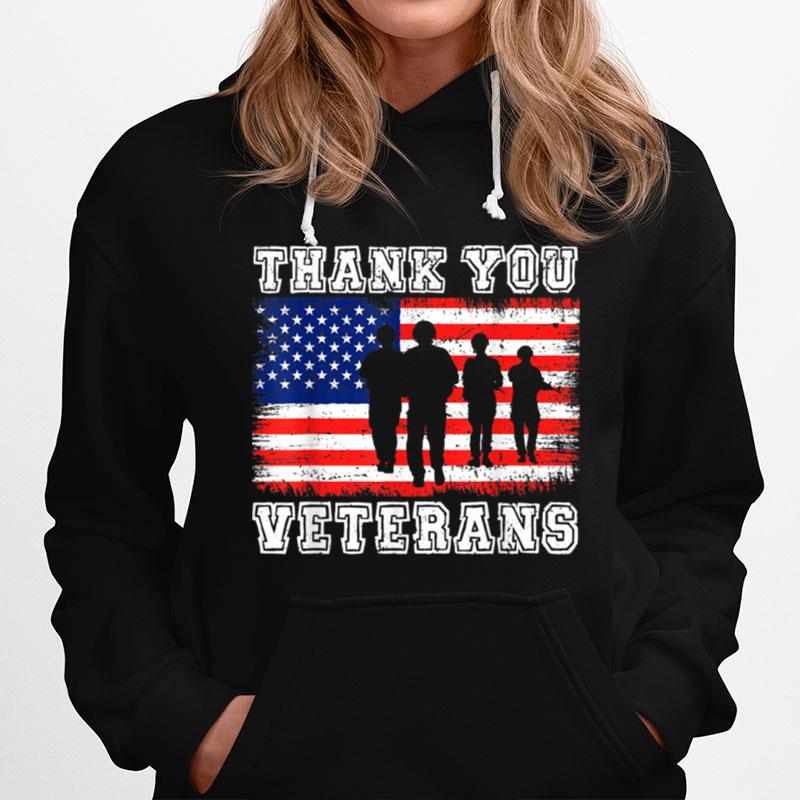 Thank You Veterans U.S. Flag Soldier Patriotic T B09Znwhn92 Hoodie