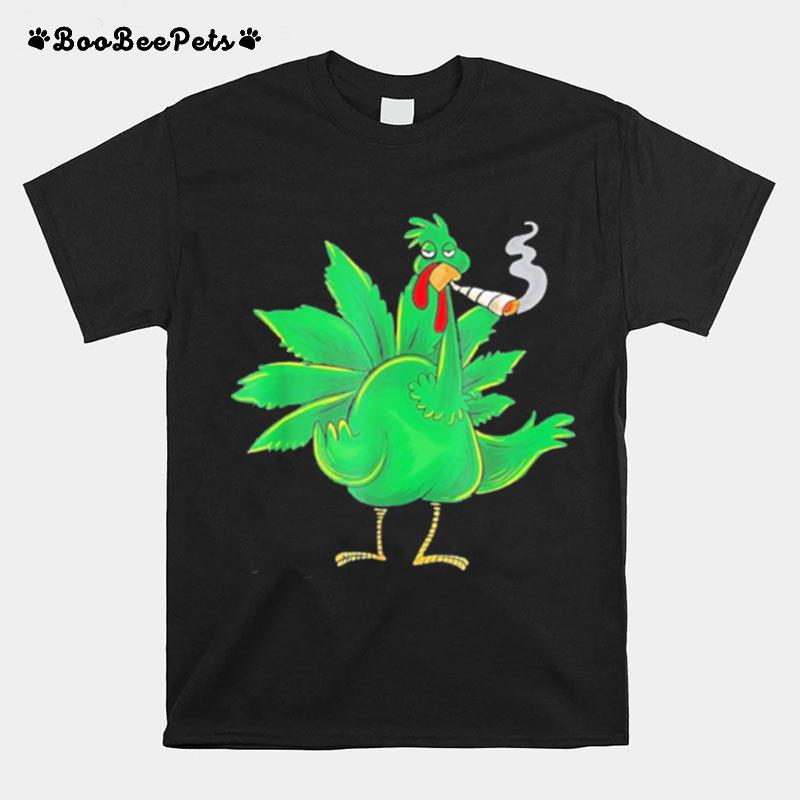 Thanksgiving Turkey Weed Pot Smoker T-Shirt