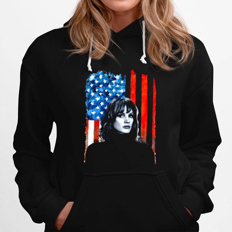 The 355 Jessica Chastain Mace American Flag Hoodie