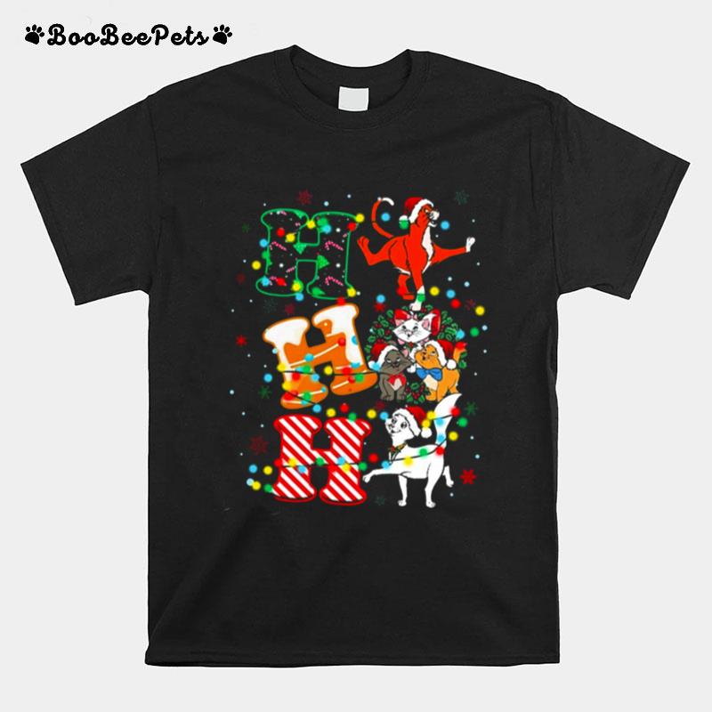 The Aristocats Cats Squad Custom Christmas Ho Ho Ho T-Shirt