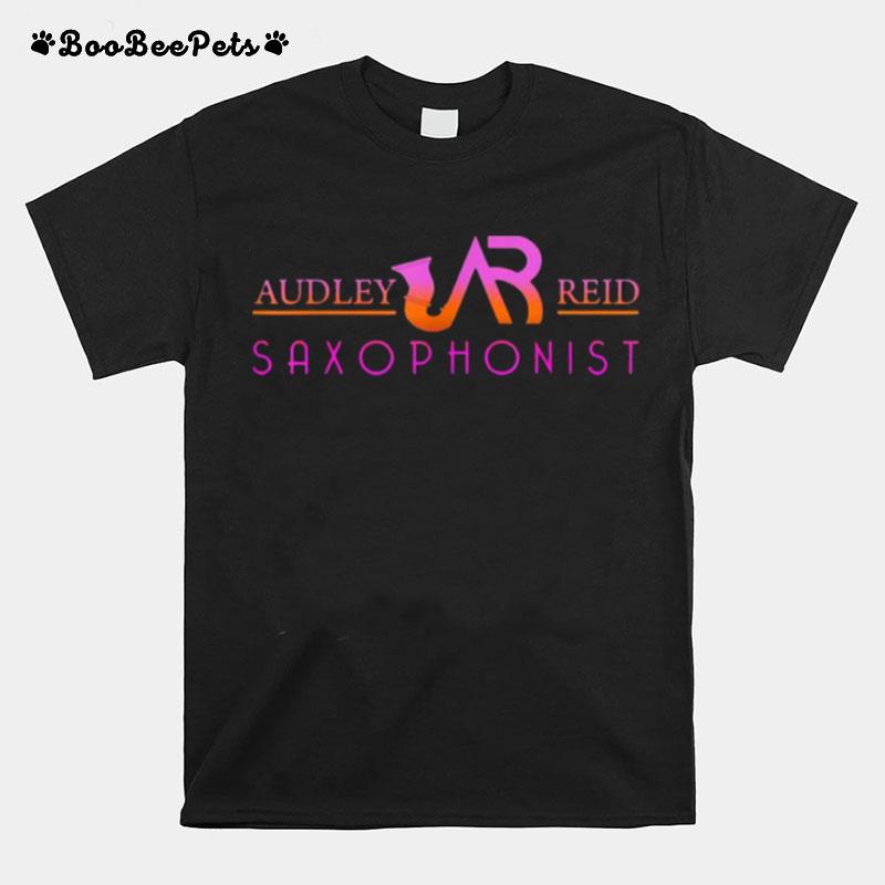 The Audley Reid Saxophonist Colorful Logo T-Shirt