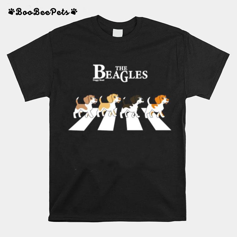 The Beagles Parody The Beatles Abbey Road T-Shirt