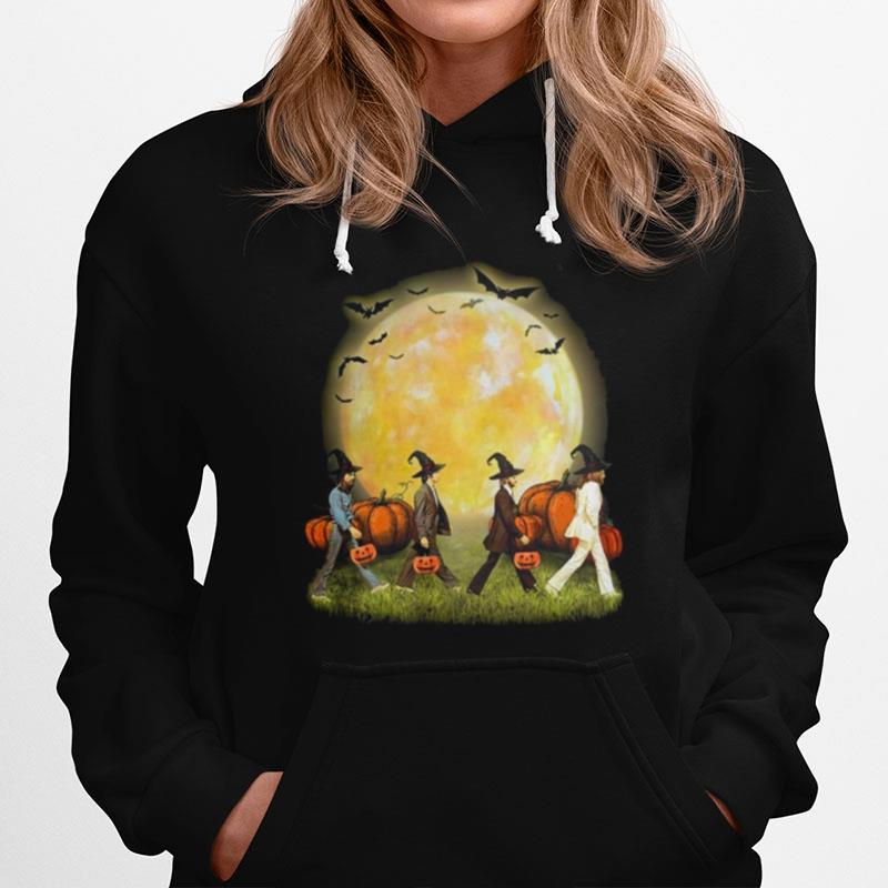 The Beatles Abbey Road Moon Pumpkins Halloween Hoodie