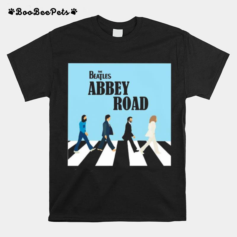 The Beatles Abbey Road Road John Lennon Canvas Wall T-Shirt