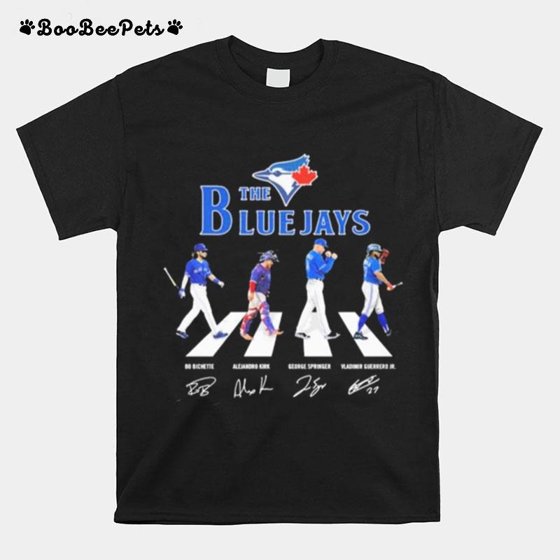 The Bluejays Bo Bichette Alejandro Kirk George Springer Vladimir Guerrero Jr Signarure T-Shirt