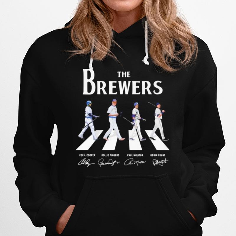 The Brewers Baseball Crossing The Line Signatures Hoodie