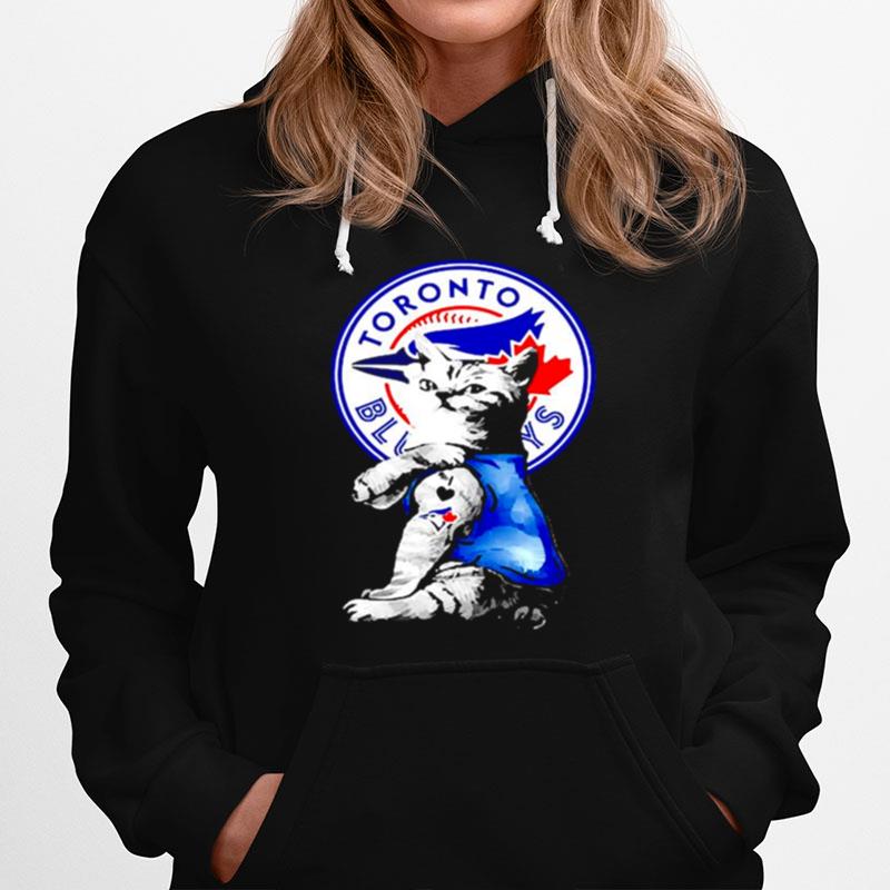 The Cat Tattoos I Love Toronto Blue Jays Hoodie