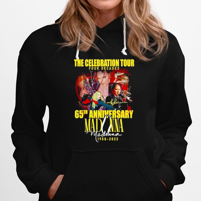 The Celebration Tour Four Decades 65Th 1958 2023 Anniversary Signature Hoodie