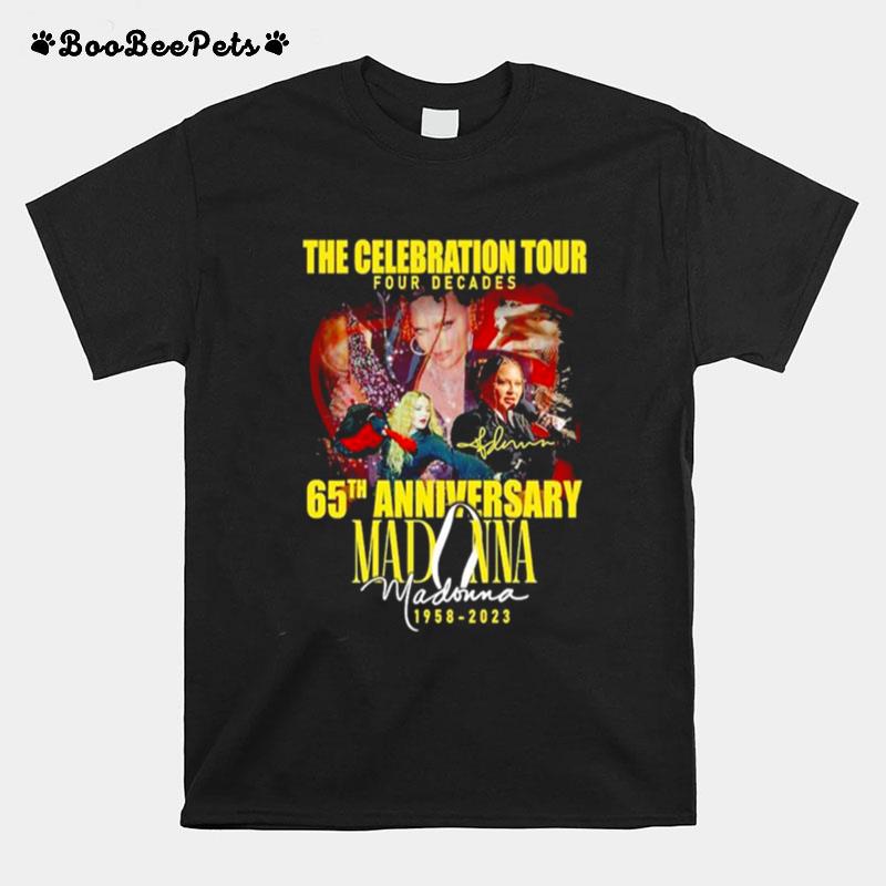 The Celebration Tour Four Decades 65Th 1958 2023 Anniversary Signature T-Shirt