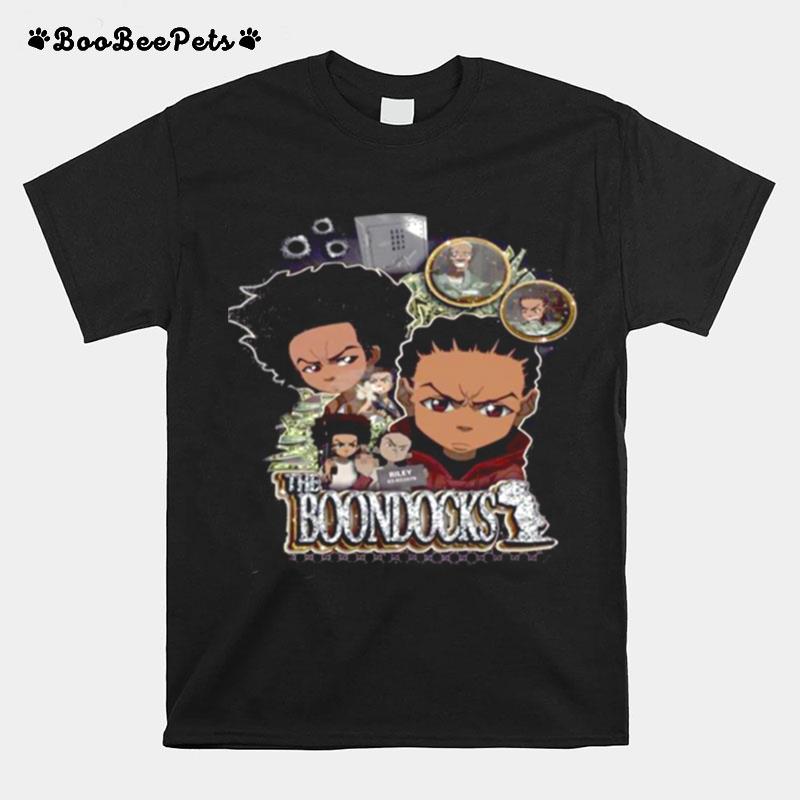 The Collage Design The Boondocks Vintage T-Shirt