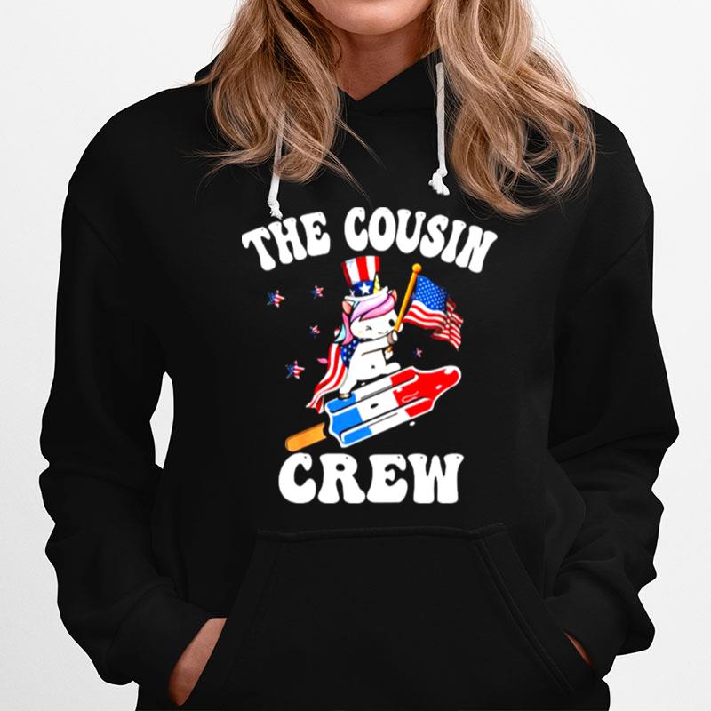 The Cousin Crew Unicorn 4Th Of July American Hoodie