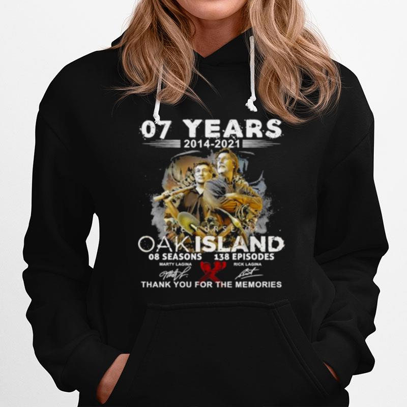 The Curse Of Oak Island 08 Seasons 138 Memories Thank You For The Memories Hoodie