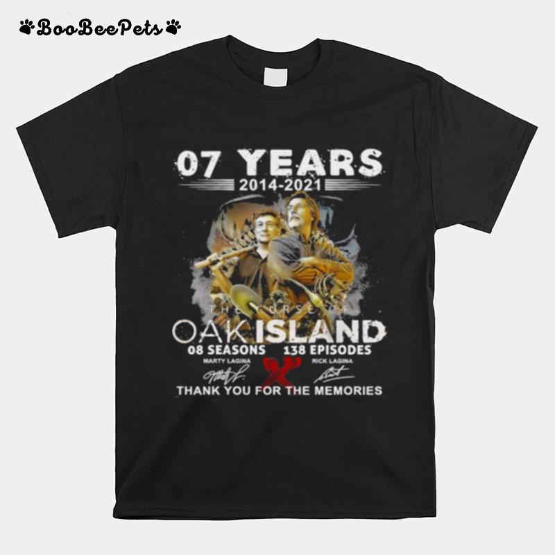 The Curse Of Oak Island 08 Seasons 138 Memories Thank You For The Memories T-Shirt