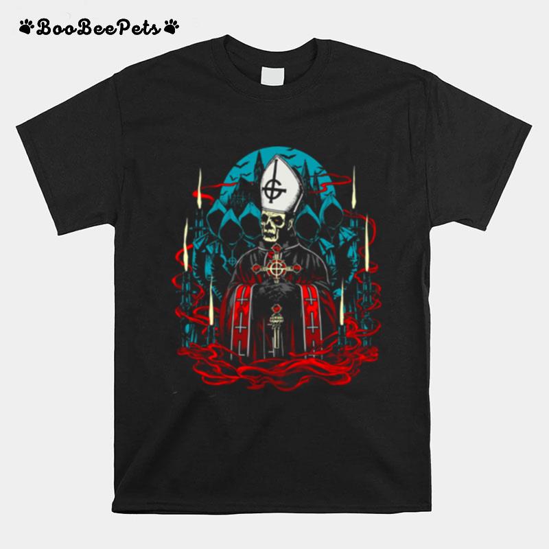 The Dark Night In The Chruch Music Ghost Band T-Shirt