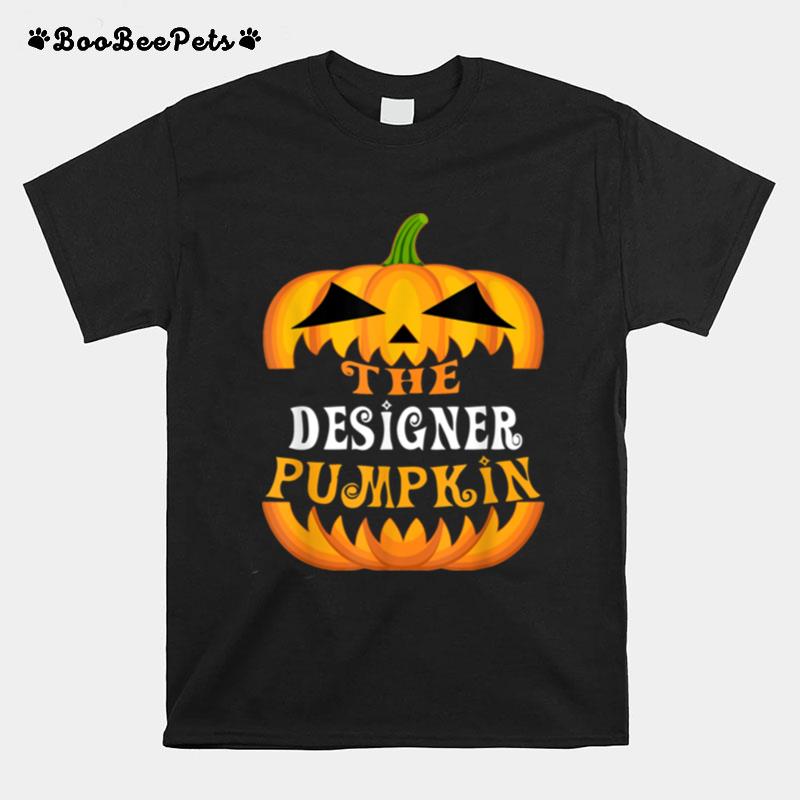The Designer Pumpkin Matching Family Group Halloween Party T-Shirt