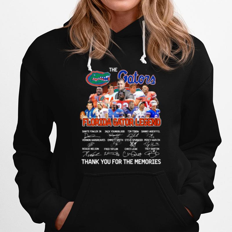 The Florida Gators Legend Thank You For The Memories Signatures Hoodie