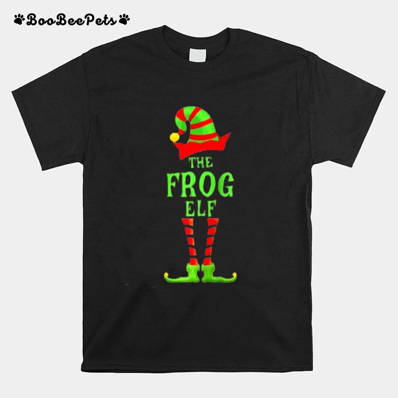 The Frog Elf Christmas Novelty Family Christmas Pajama Party T-Shirt