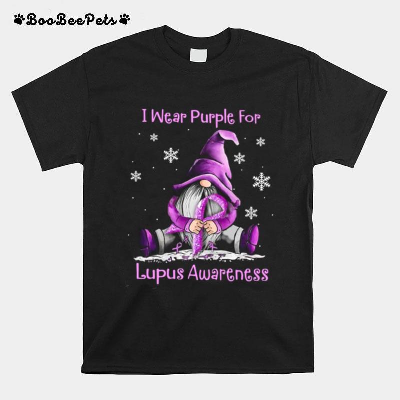 The Gnome I Wear Purple For Lupus Awareness T-Shirt