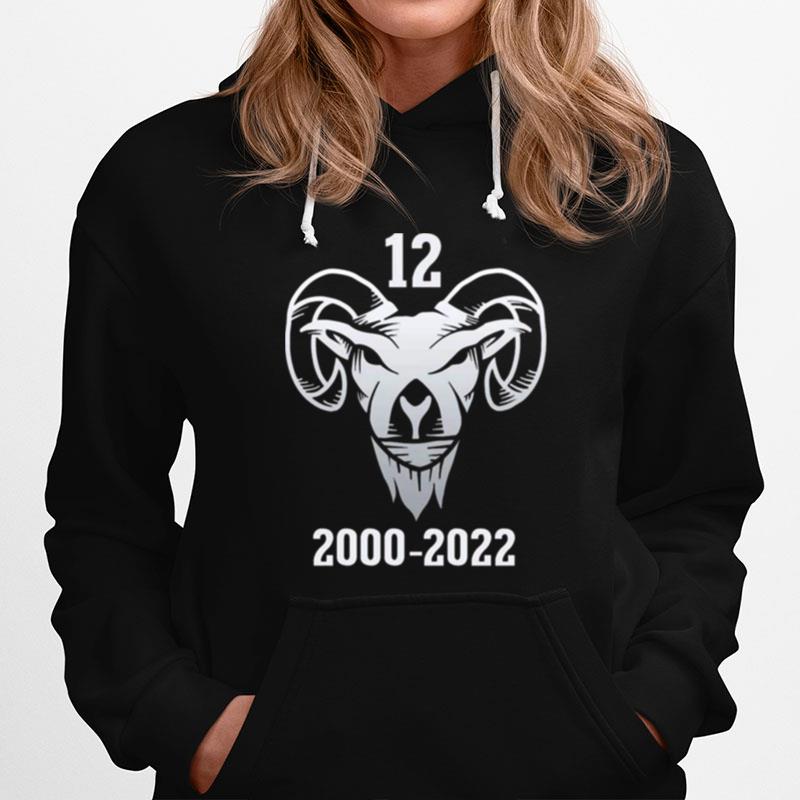 The Goat Retired No 12 2000 2022 Tom Brady Hoodie