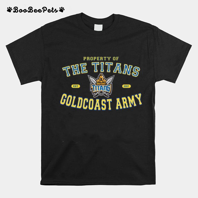 The Gold Coast Titans Army Rugby Nrl T-Shirt