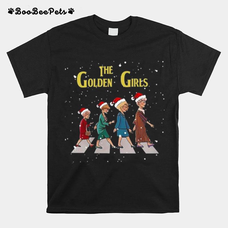 The Golden Girls Santa Hat Abbey Road Merry Christmas T-Shirt